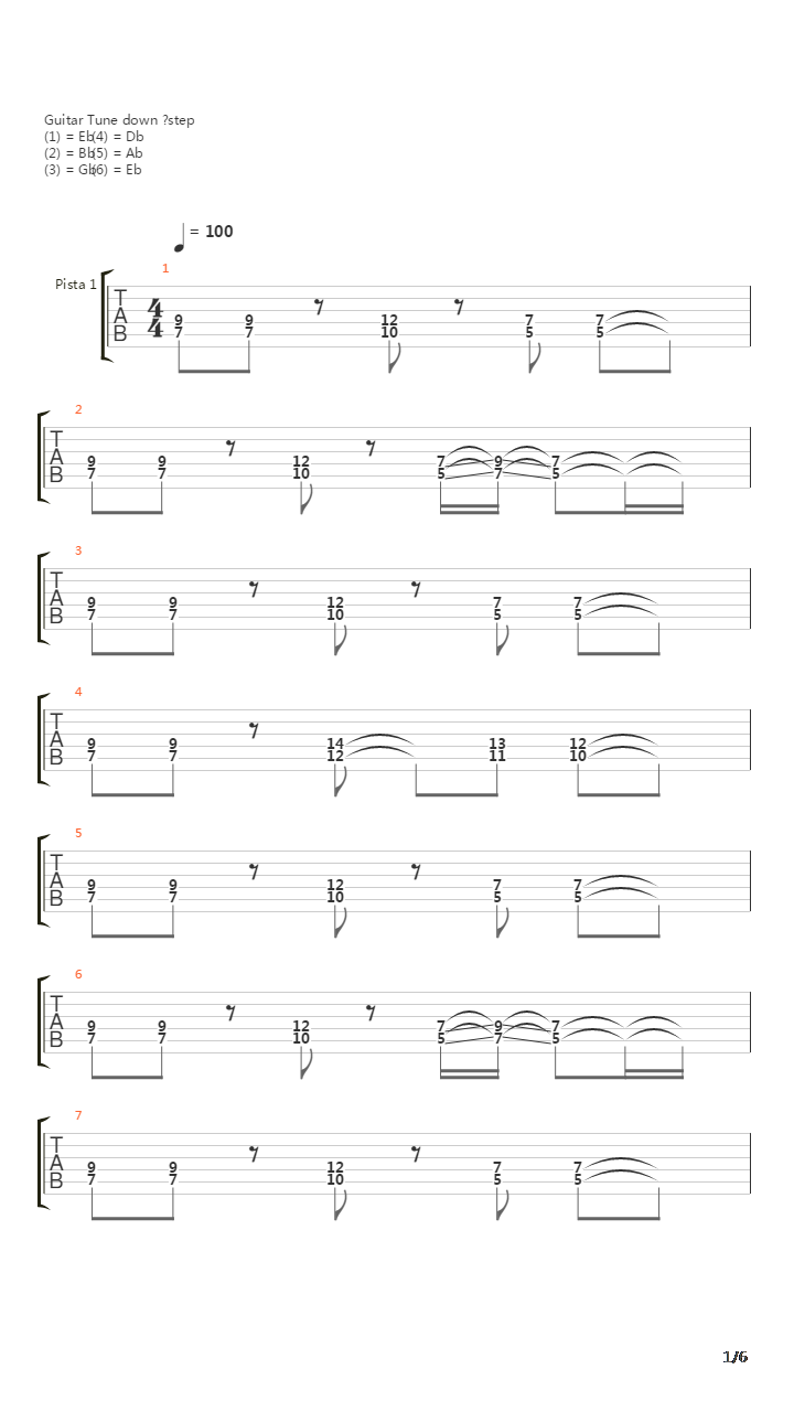 Loner吉他谱