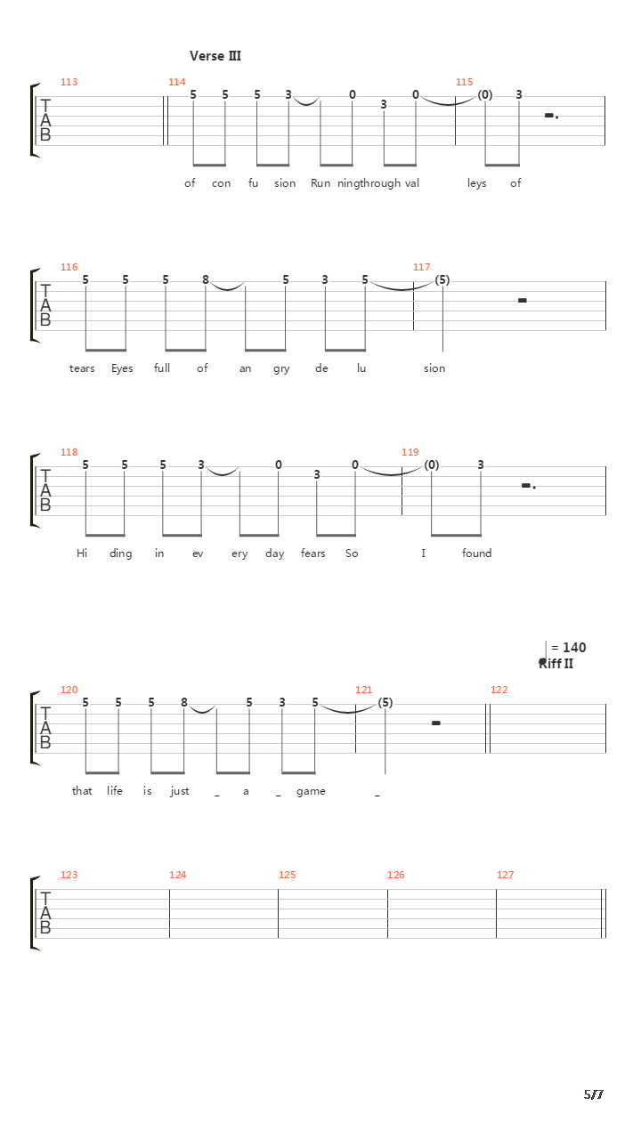 Wheels Of Confusion吉他谱