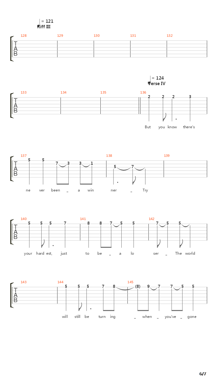 Wheels Of Confusion吉他谱