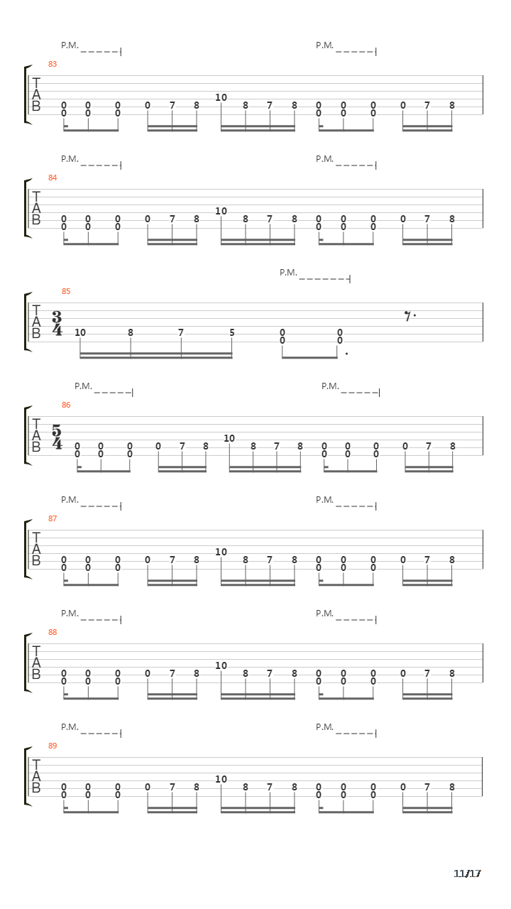 Bury Me吉他谱