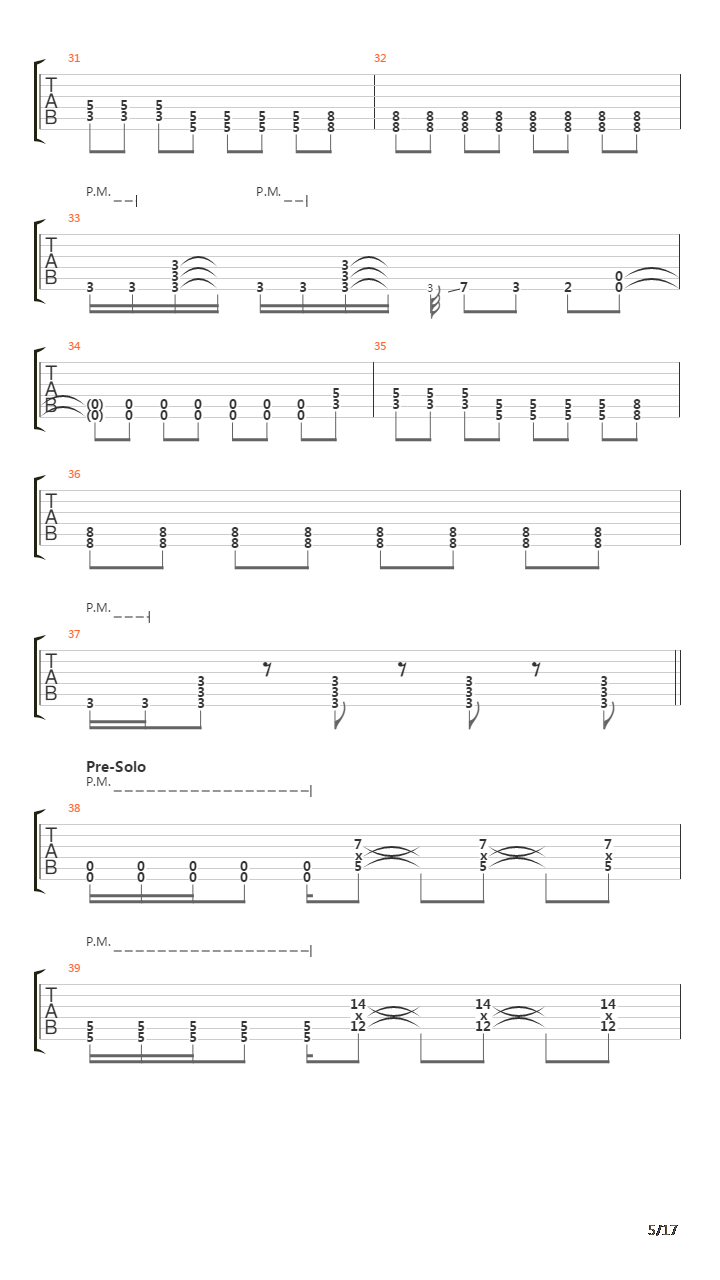 Bury Me吉他谱