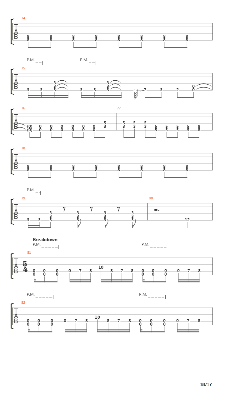 Bury Me吉他谱