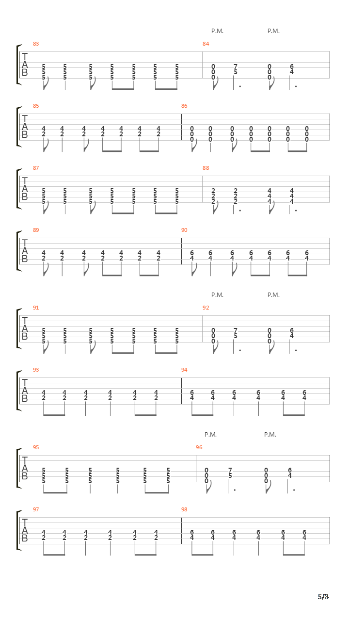 Goodbye Agony (No Solo)吉他谱