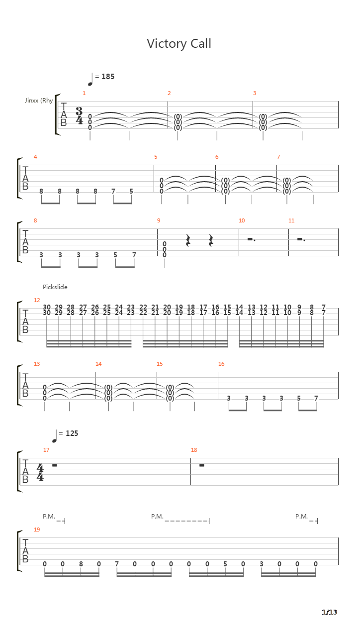 Victory Call吉他谱