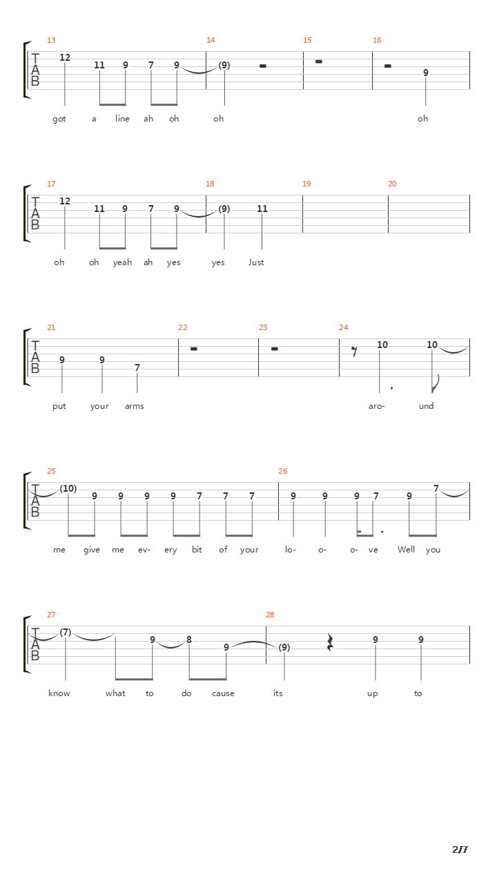 I Got A Line On You吉他谱