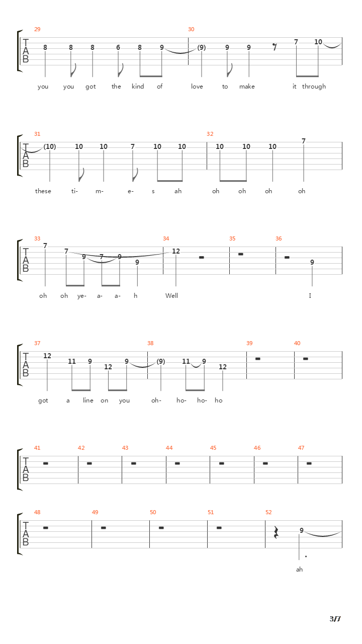 I Got A Line On You吉他谱