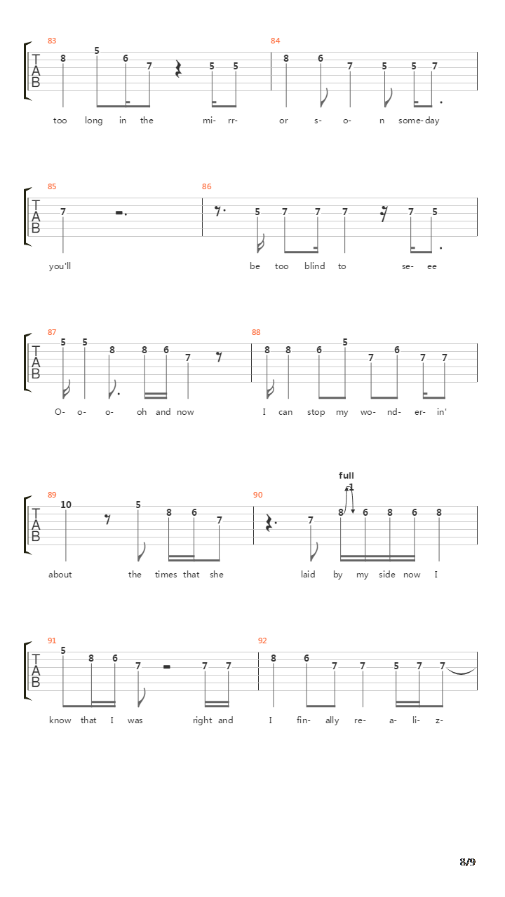 Left Turn On A Red Light吉他谱