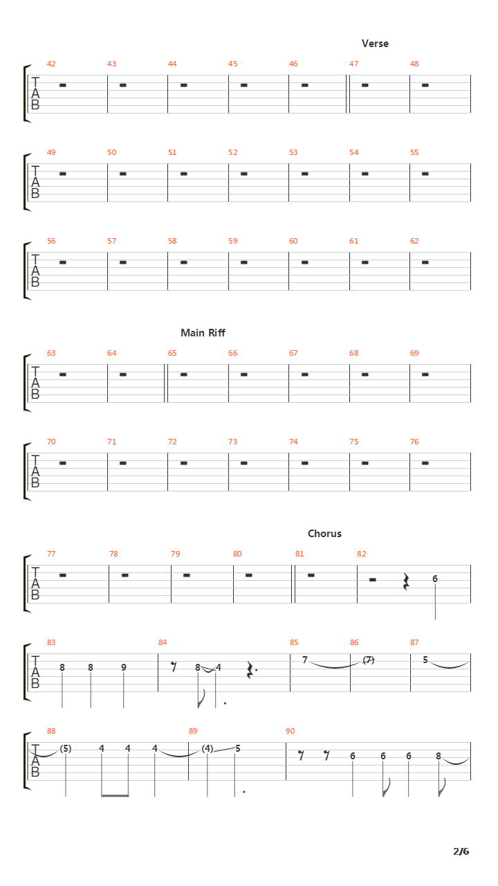 The Martyr吉他谱