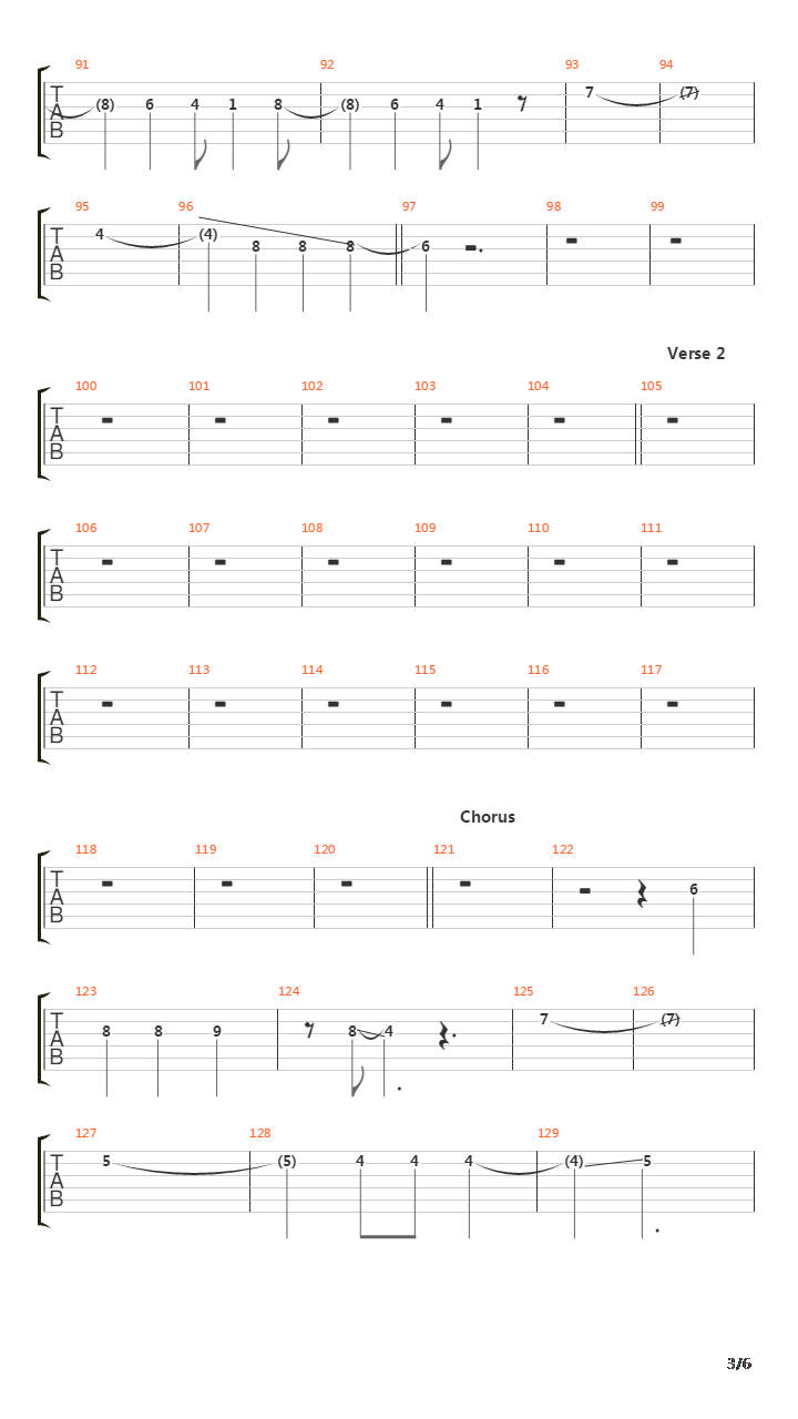 The Martyr吉他谱