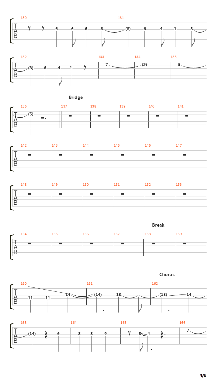 The Martyr吉他谱
