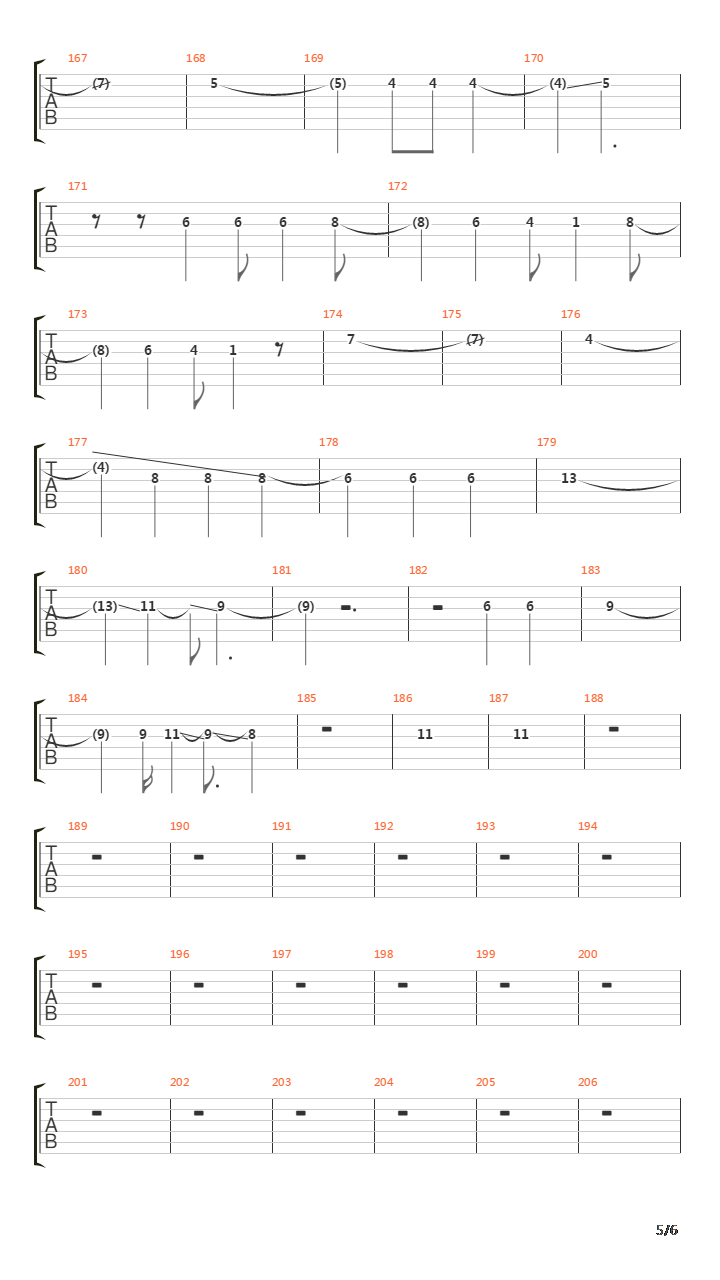 The Martyr吉他谱