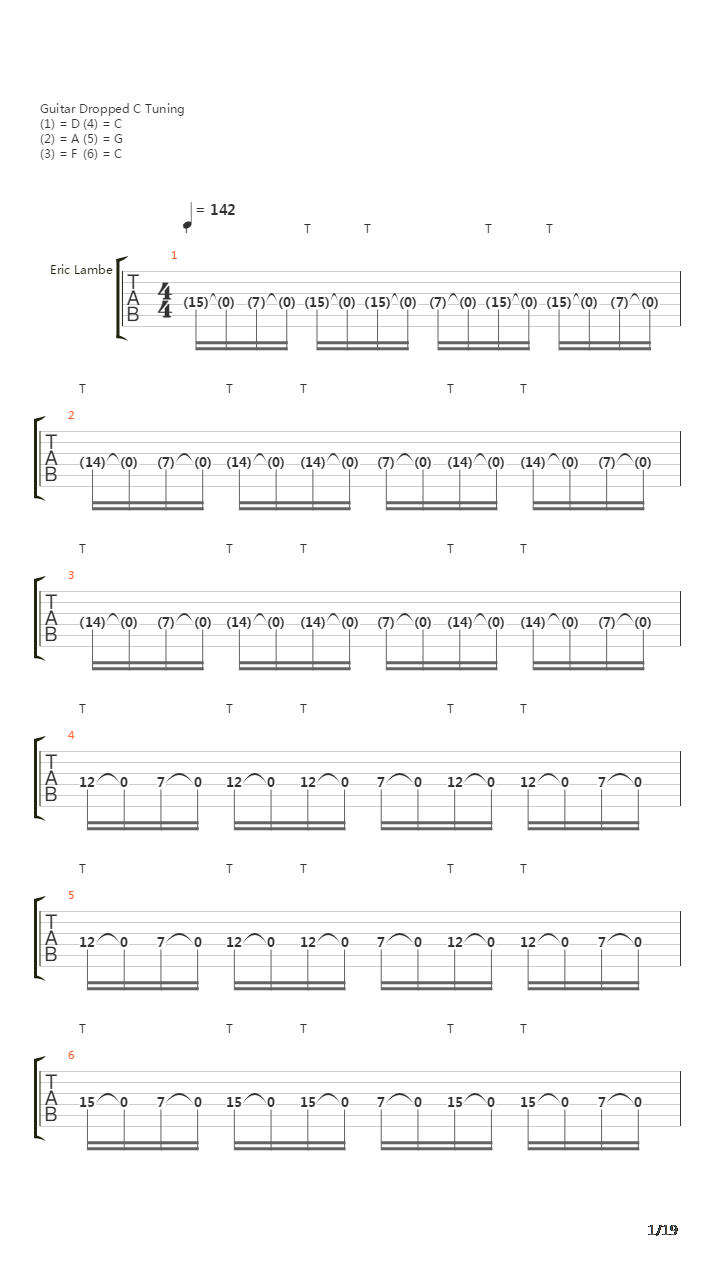 Exodus吉他谱