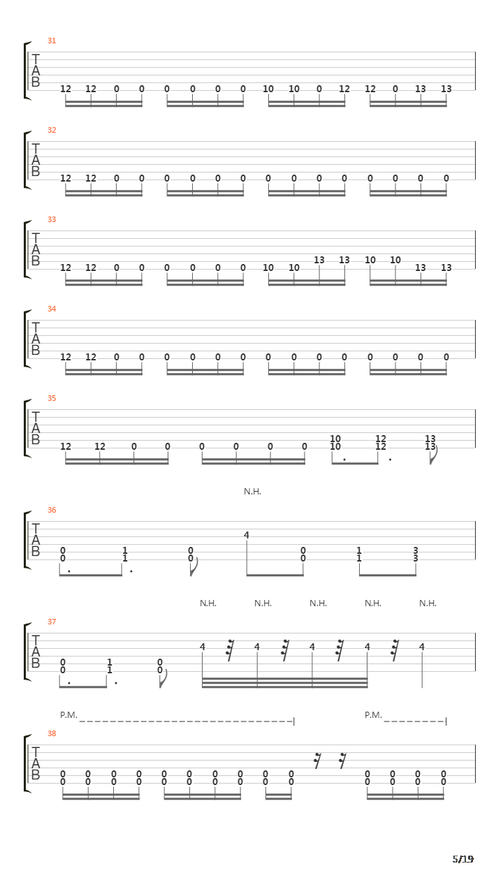 Exodus吉他谱