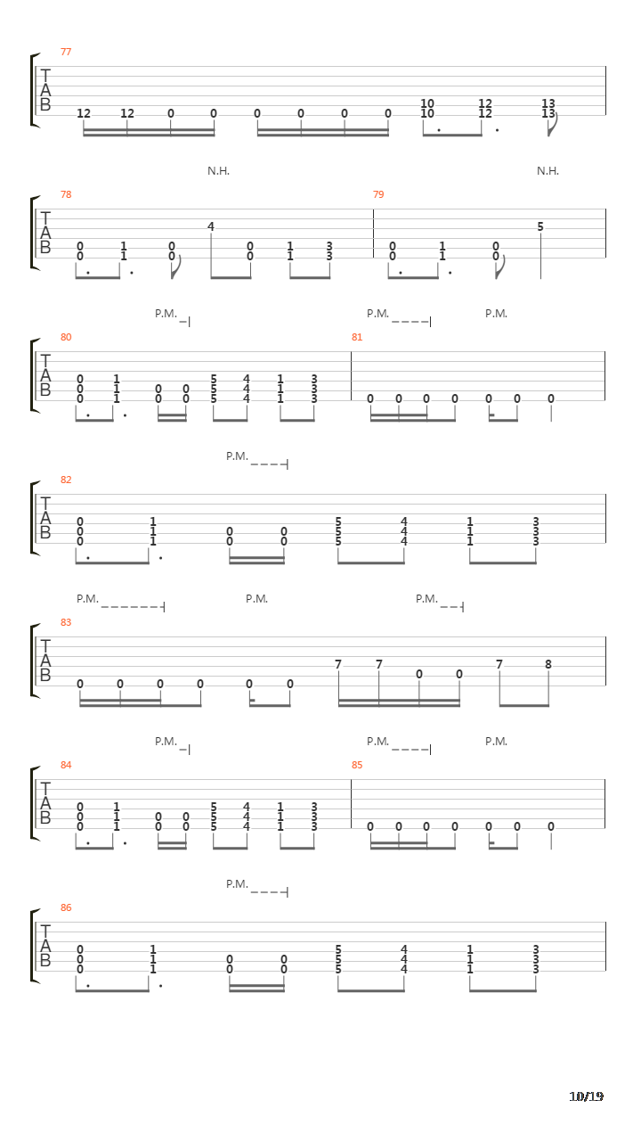 Exodus吉他谱