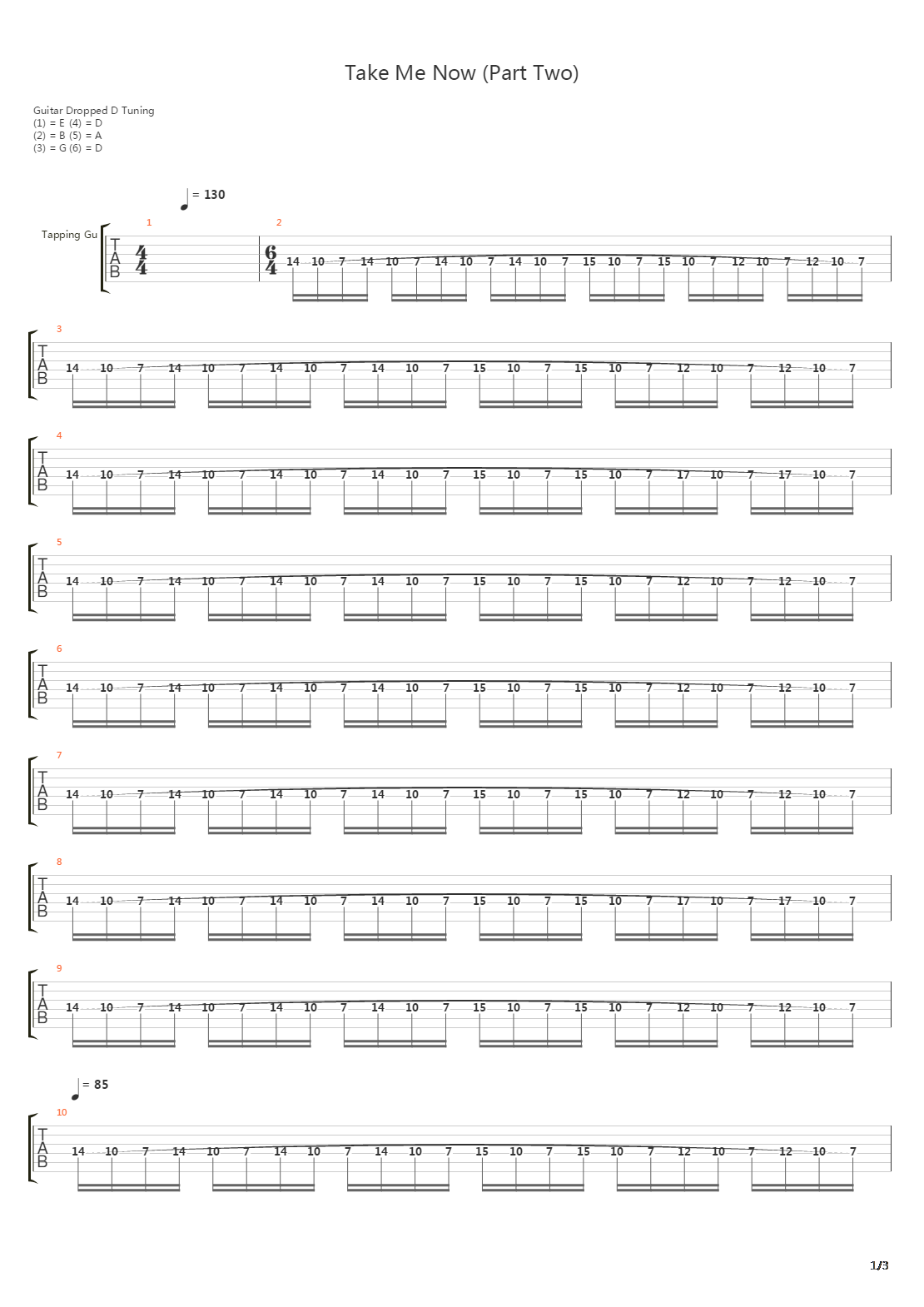 Take Me Now Part 2吉他谱