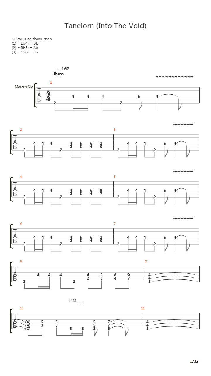 Tanelorn Into The Void吉他谱