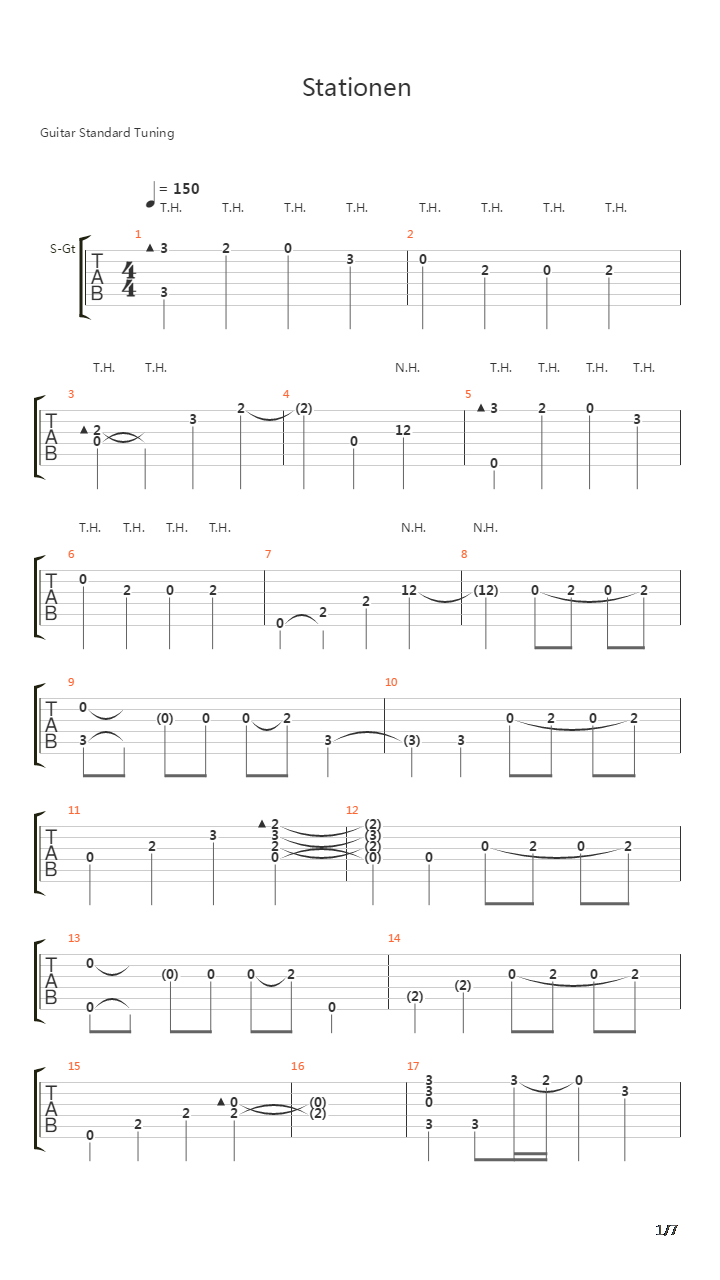 Stationen(Miriam Bryant)吉他谱