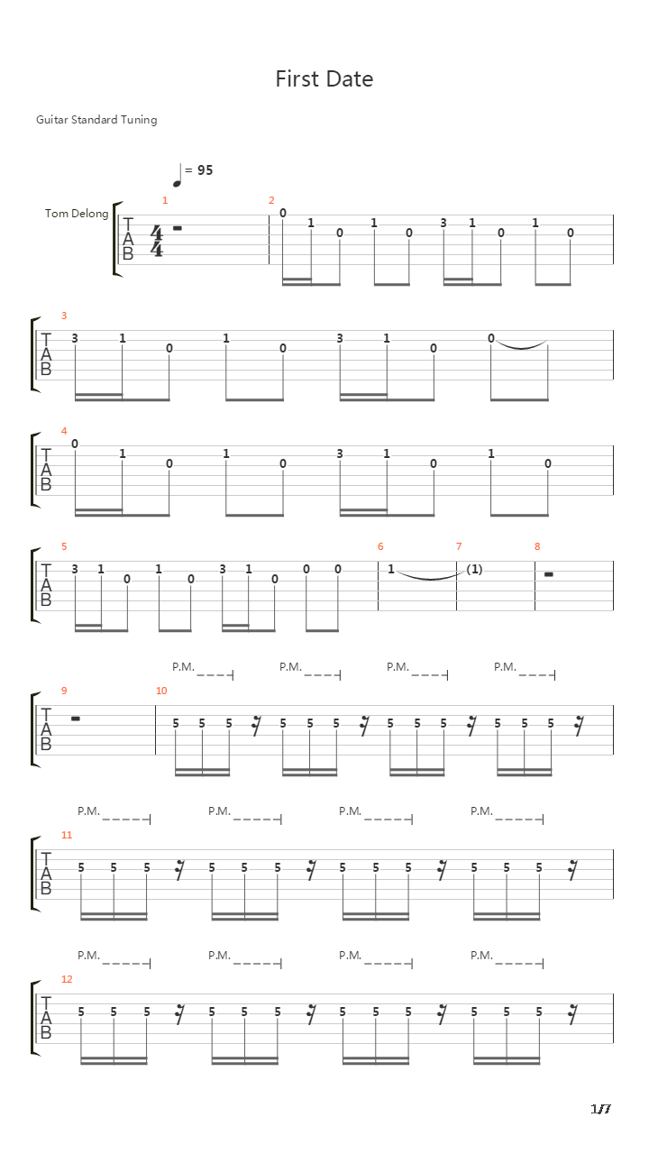 First Date (Live)吉他谱
