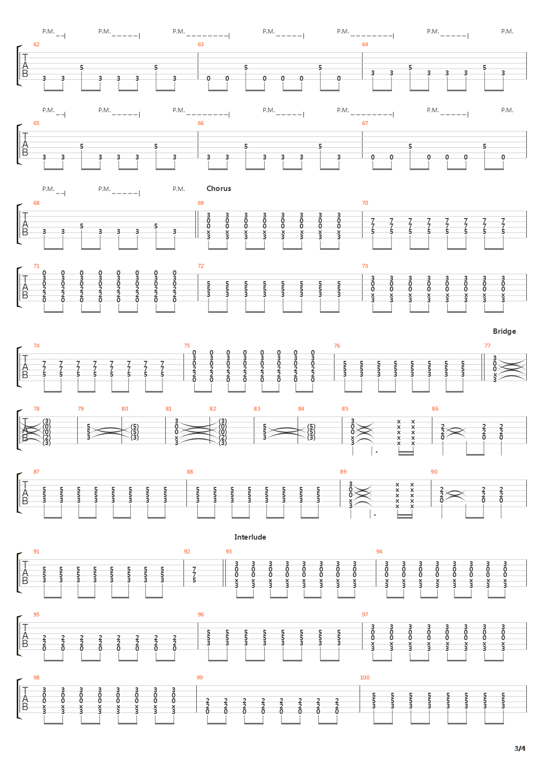 Man Overboard吉他谱