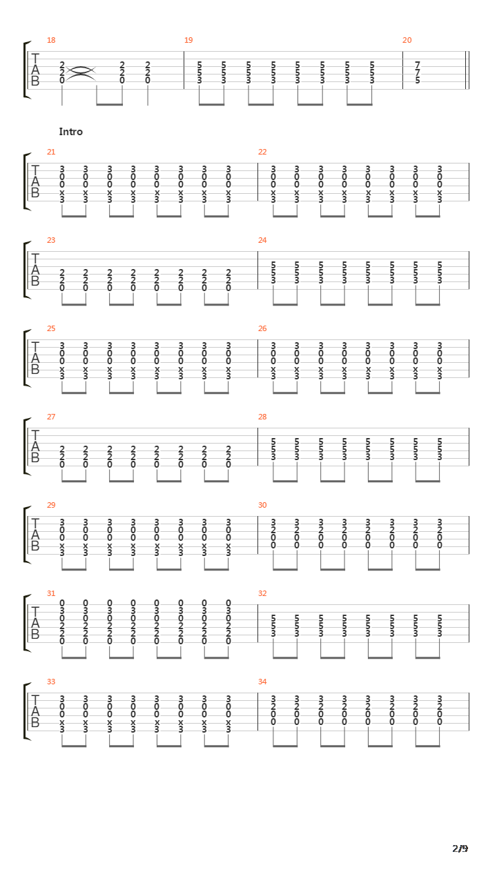 Man Overboard吉他谱