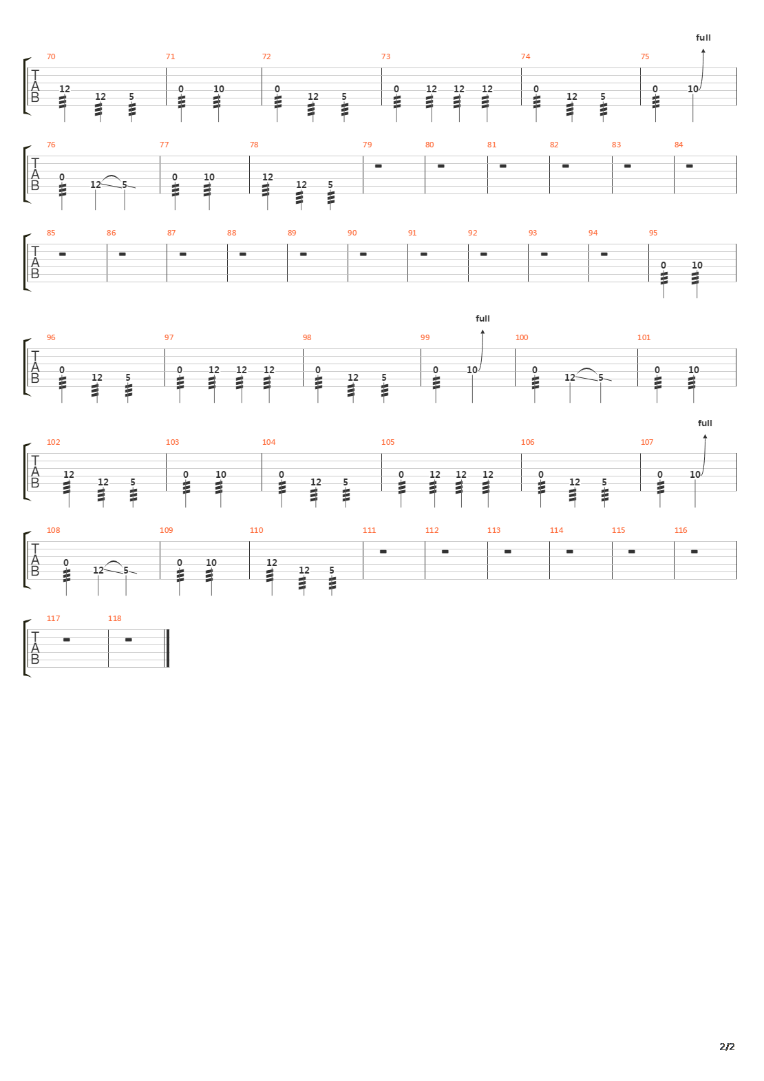 Ares吉他谱