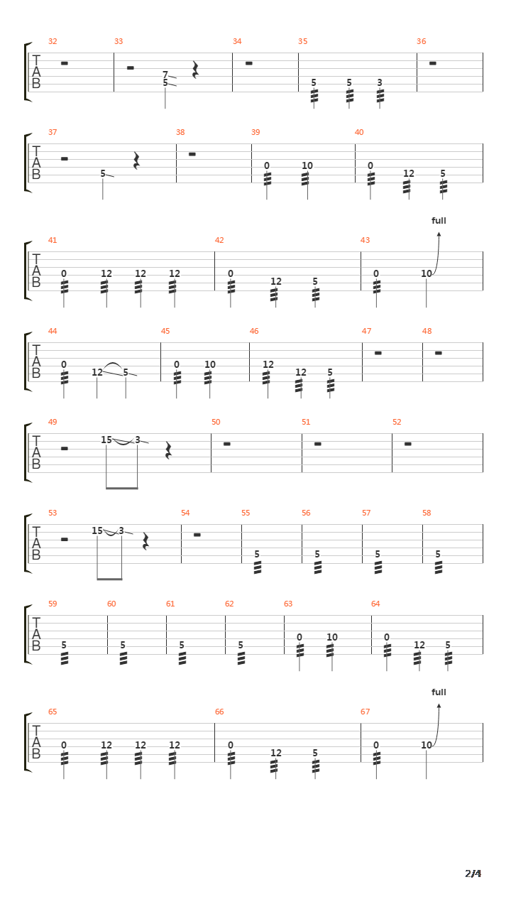 Ares吉他谱