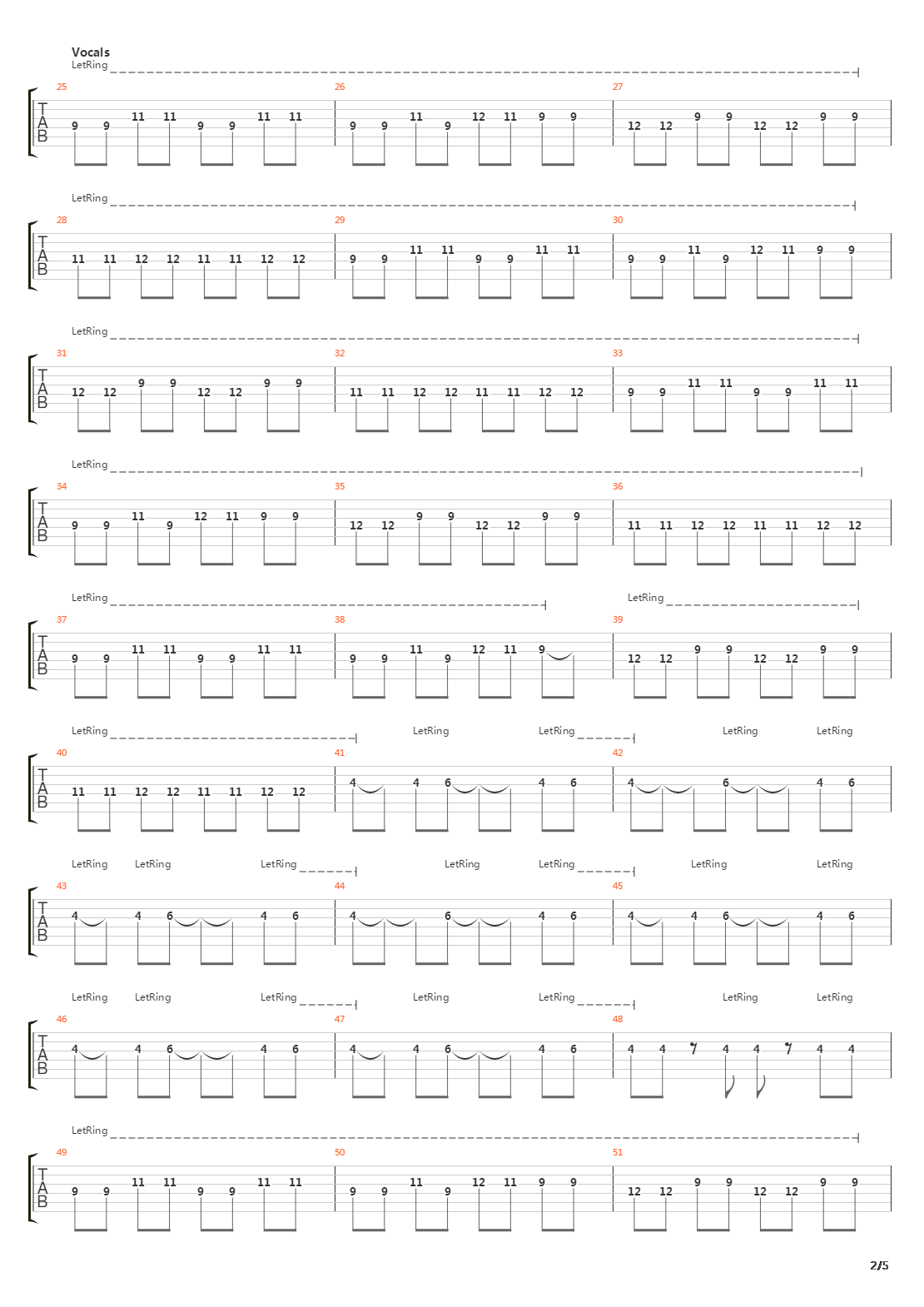 Chinese Burn吉他谱