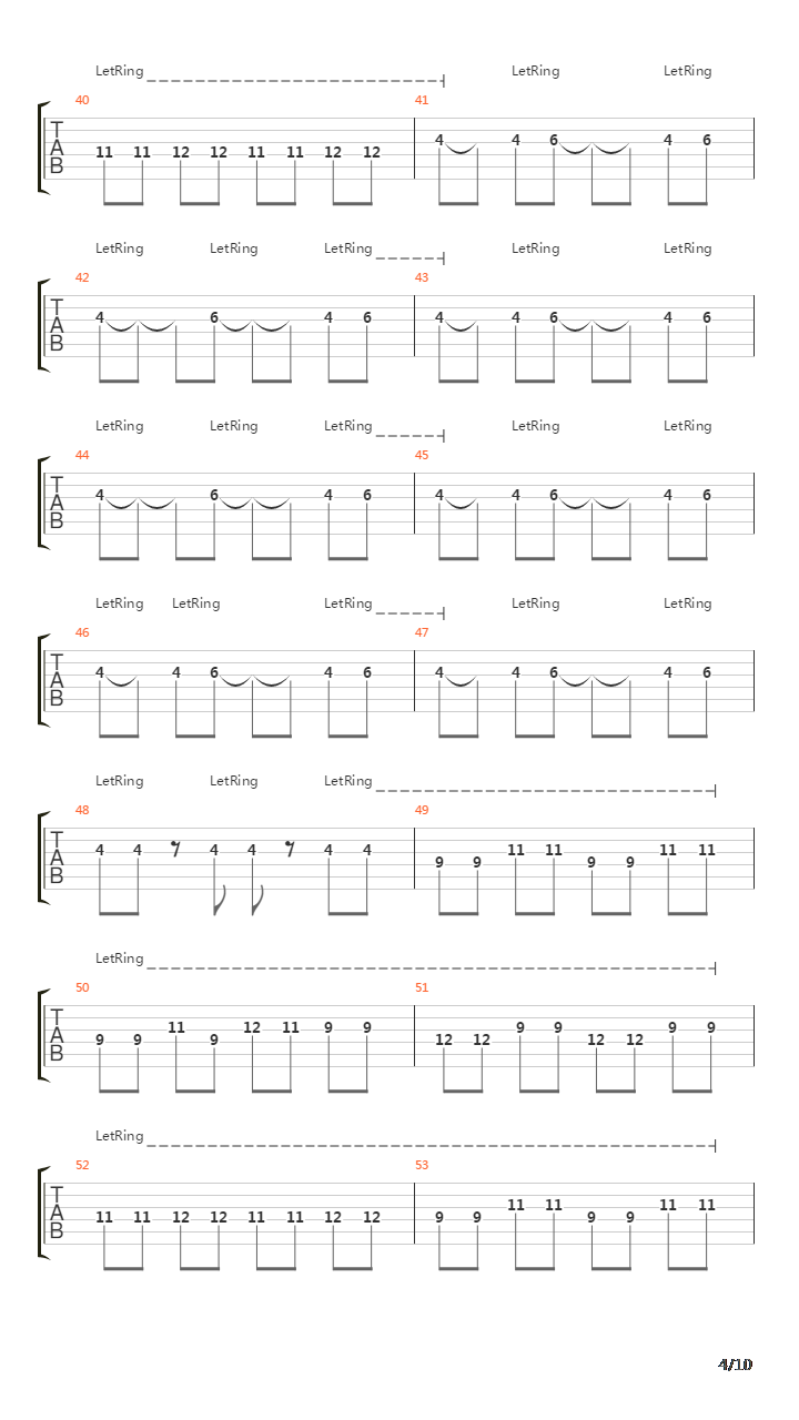 Chinese Burn吉他谱