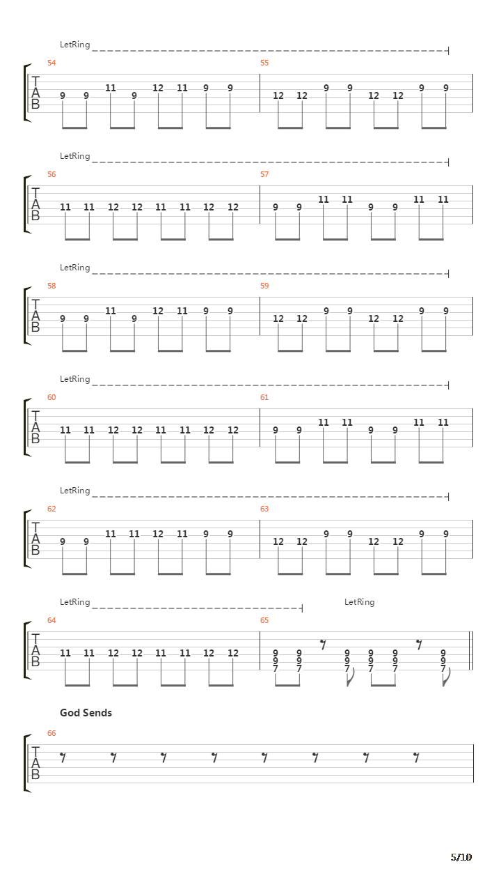 Chinese Burn吉他谱