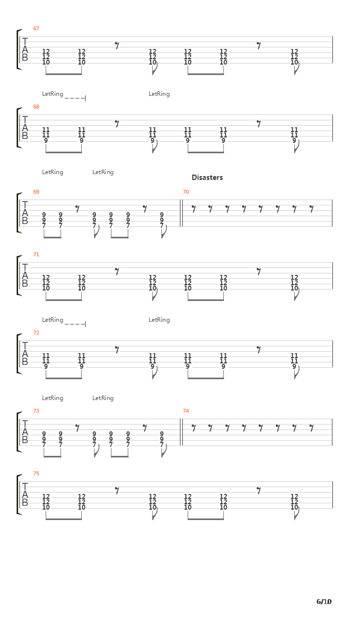 Chinese Burn吉他谱