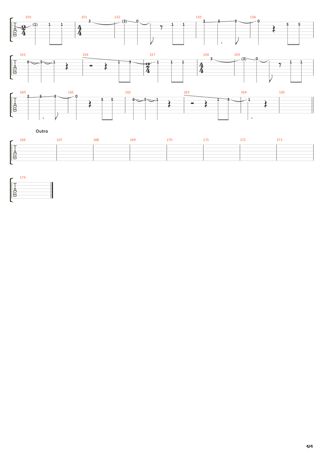 On吉他谱