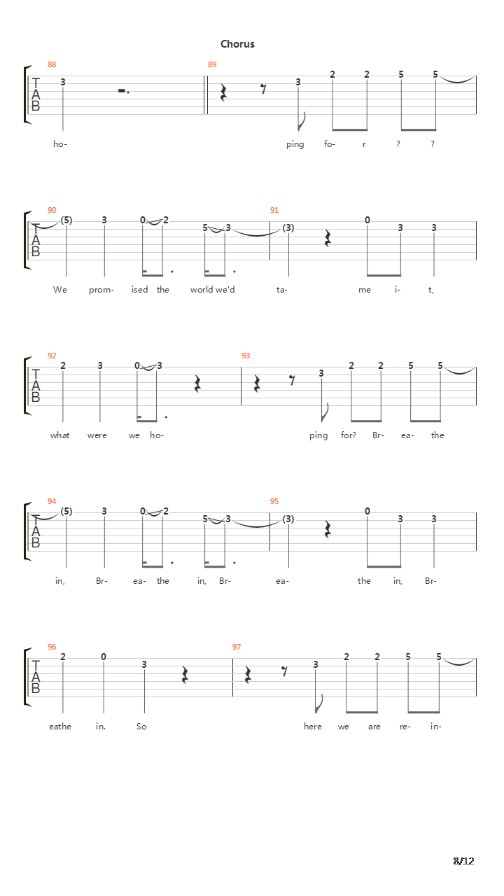 Pioneers吉他谱