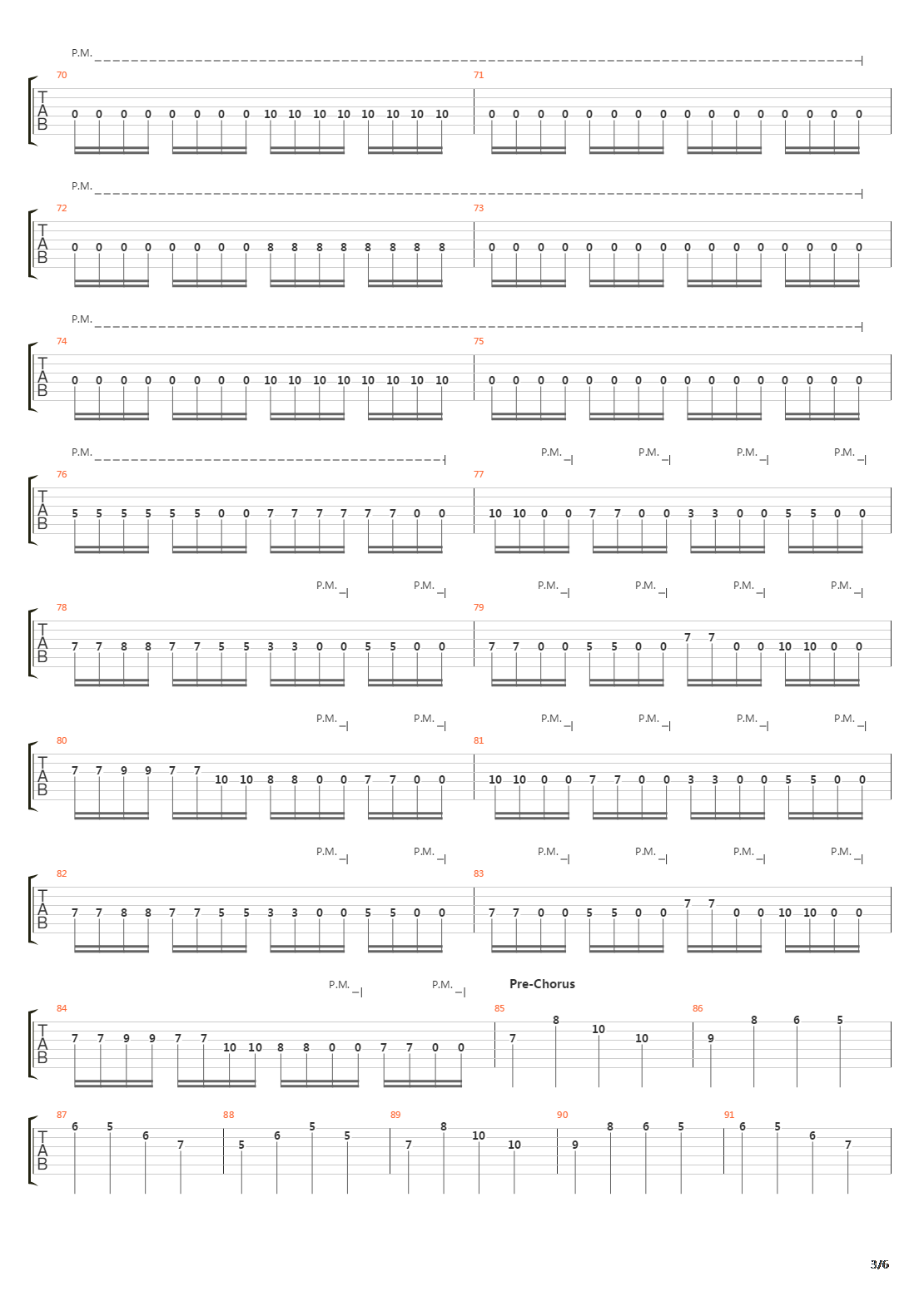 Talons吉他谱