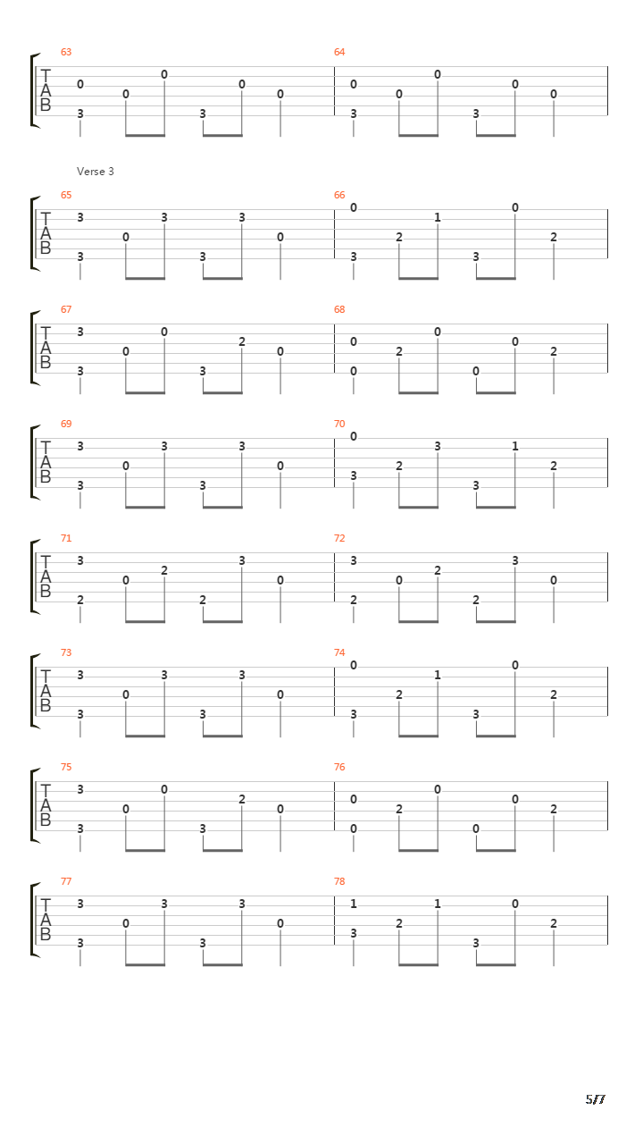Blowin' In The Wind (Arrangement)吉他谱