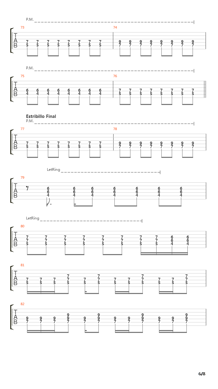Bajo El Suelo (Ver. 2)吉他谱