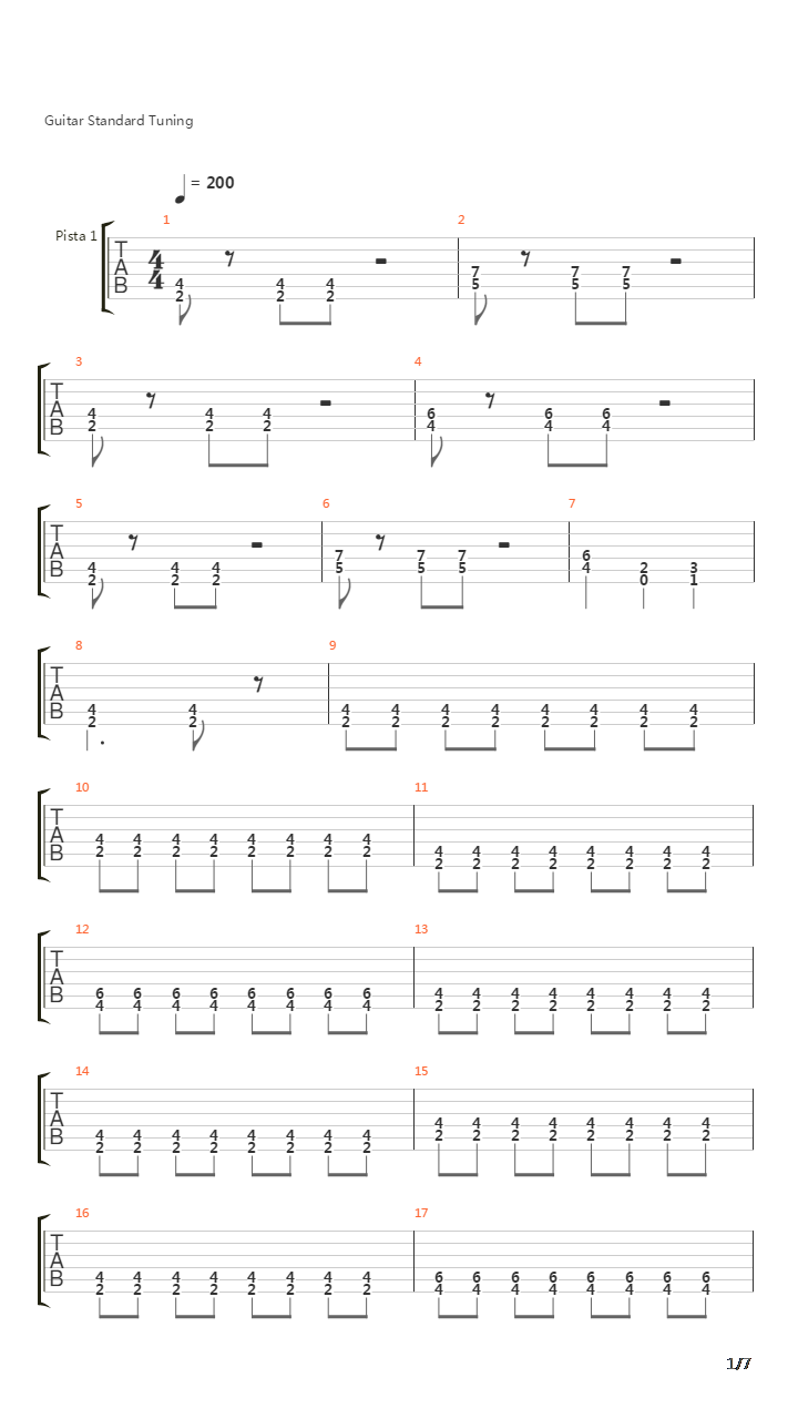 Bubamara吉他谱