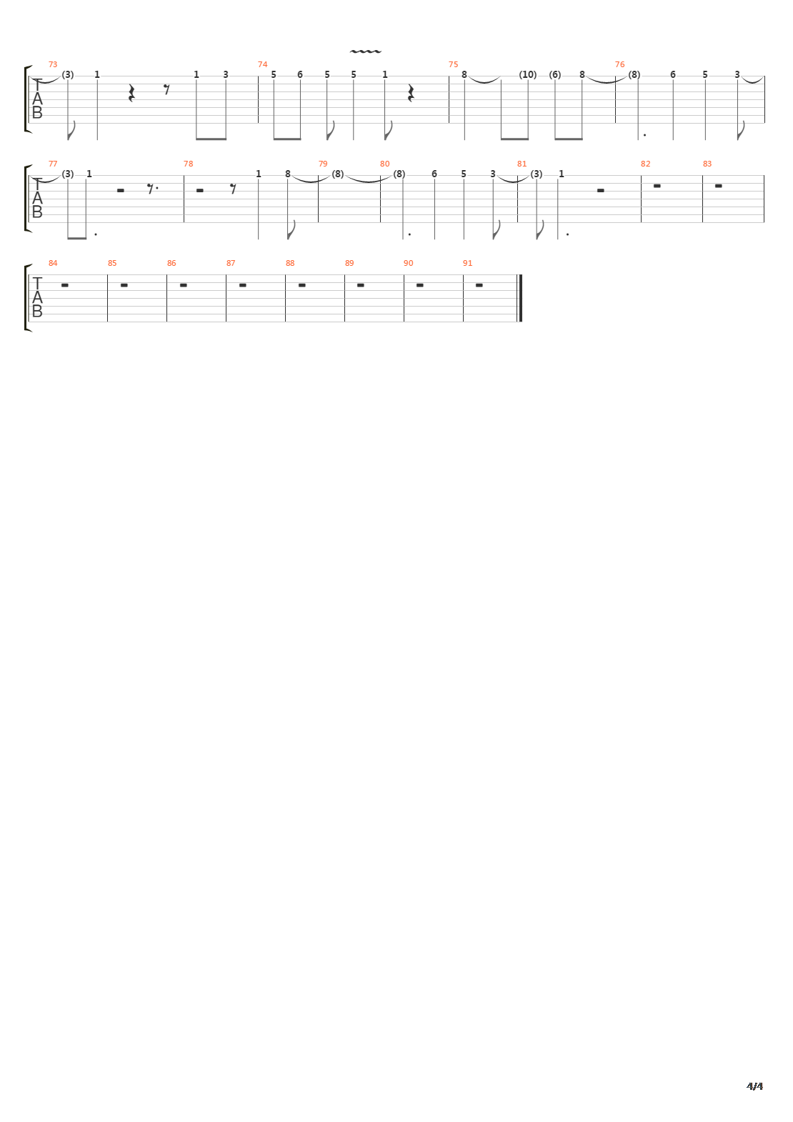 One Step Closer吉他谱