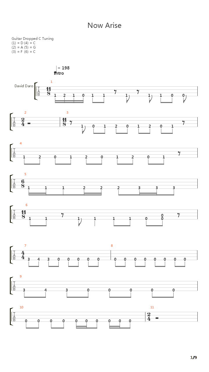 Now Arise吉他谱