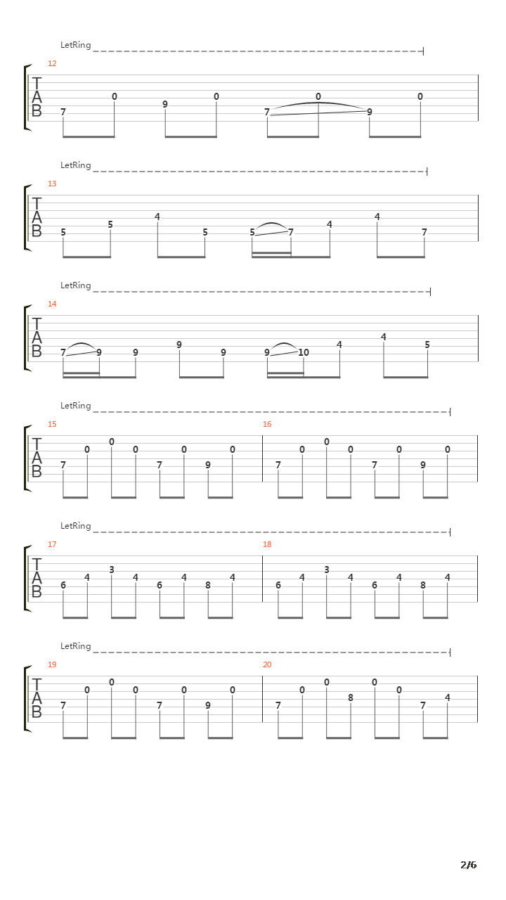 Xiv吉他谱