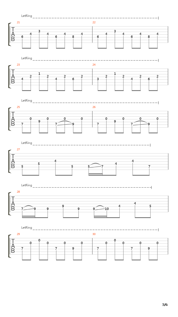 Xiv吉他谱