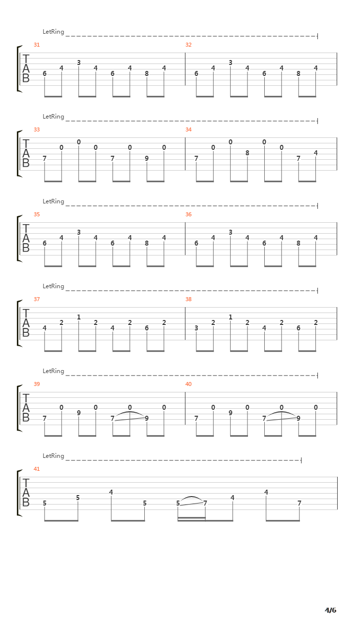 Xiv吉他谱