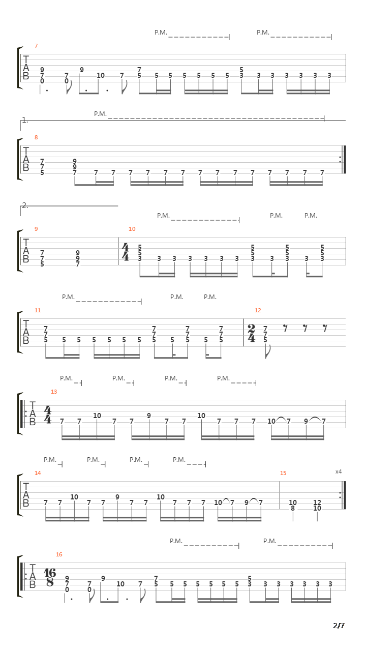 Punto Final吉他谱