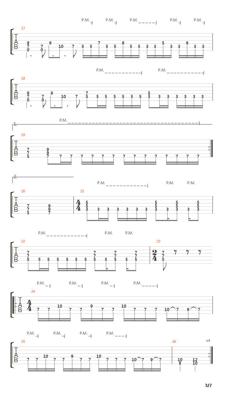 Punto Final吉他谱