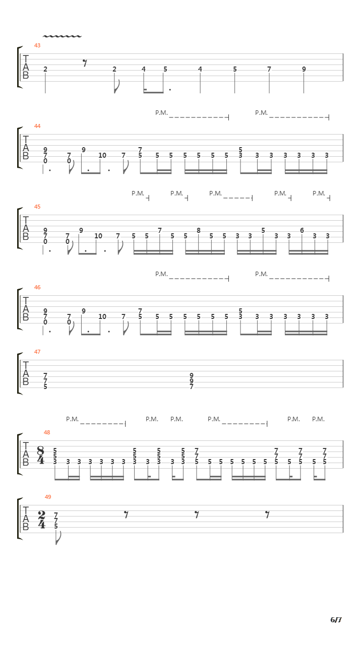 Punto Final吉他谱