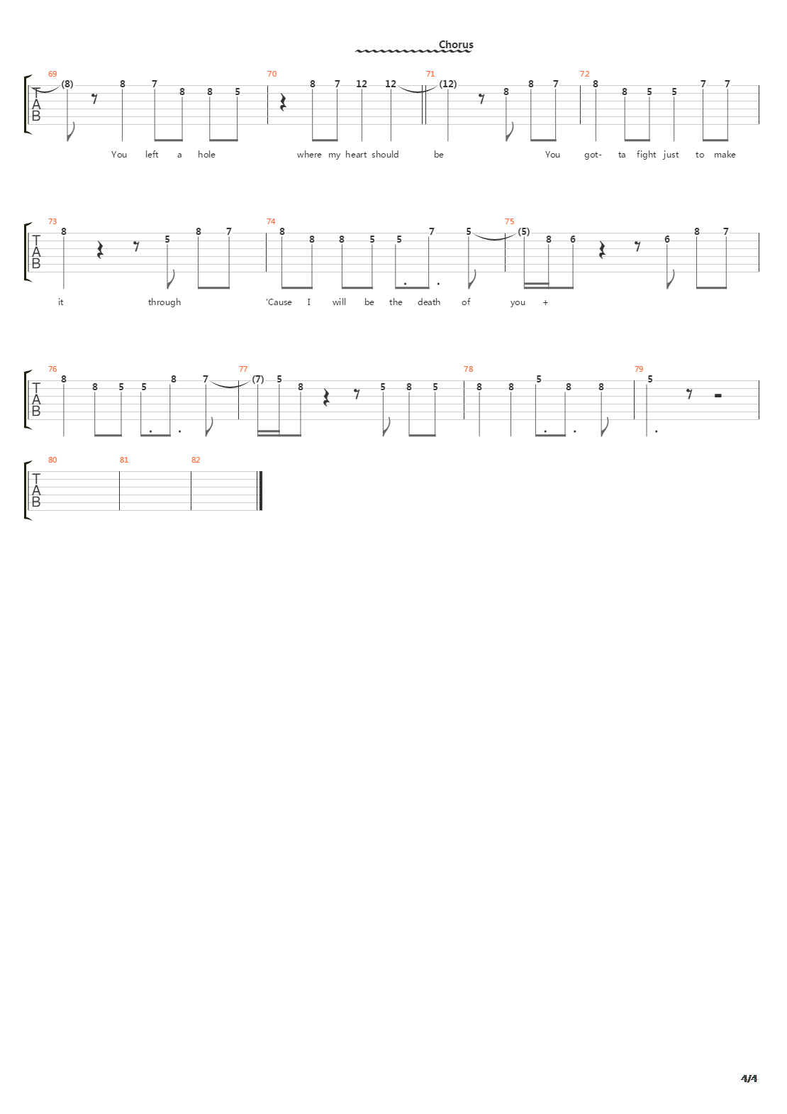 Breath吉他谱