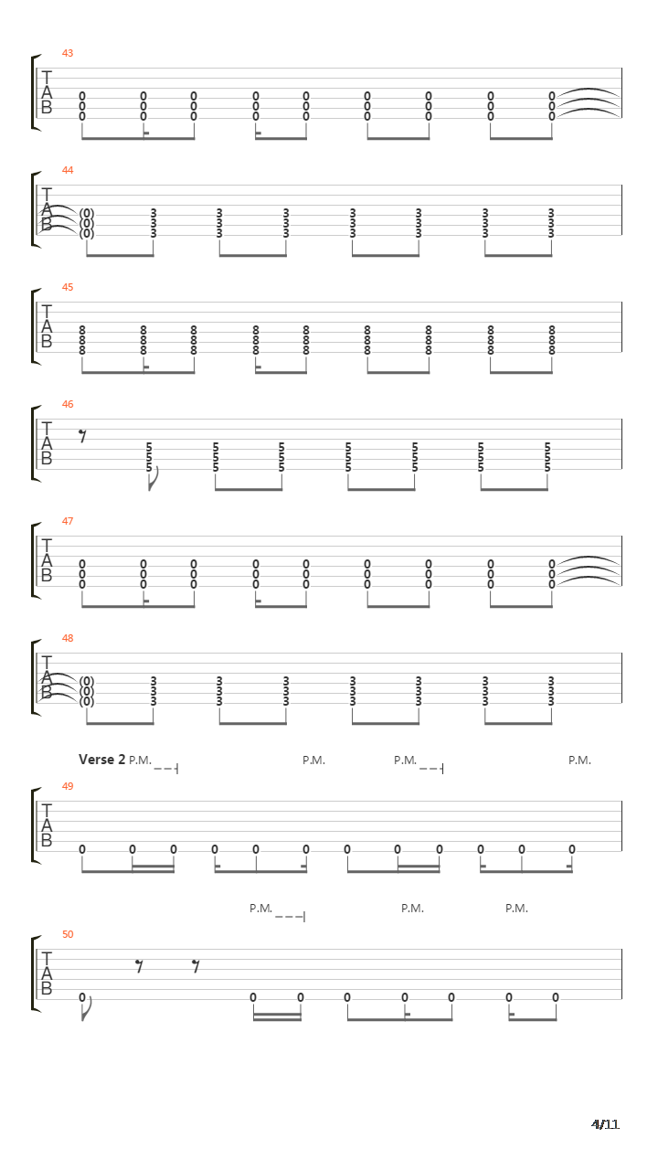 Sleepwalking吉他谱