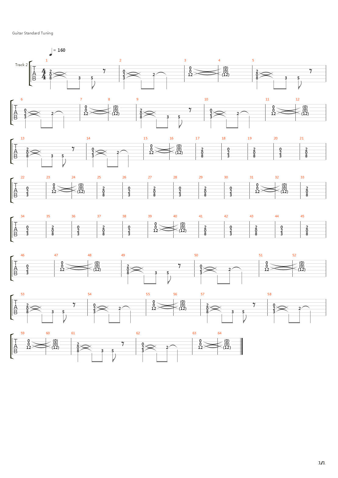 The High Road (Intro)吉他谱