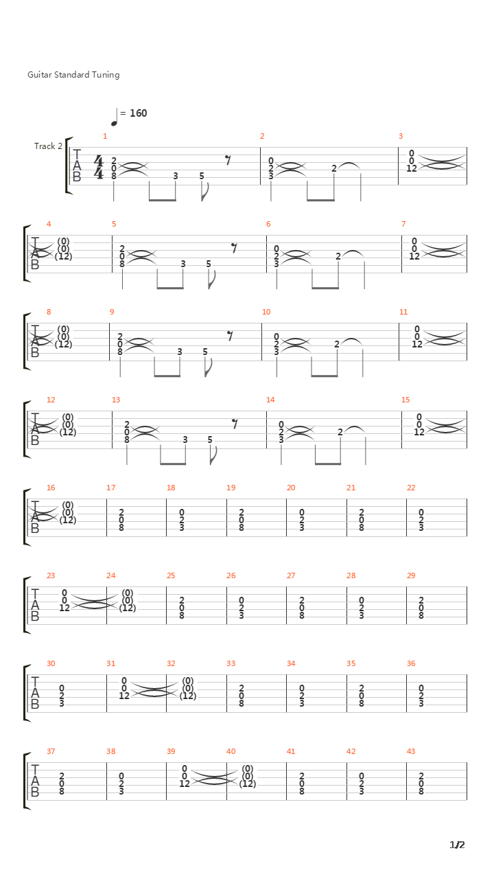 The High Road (Intro)吉他谱