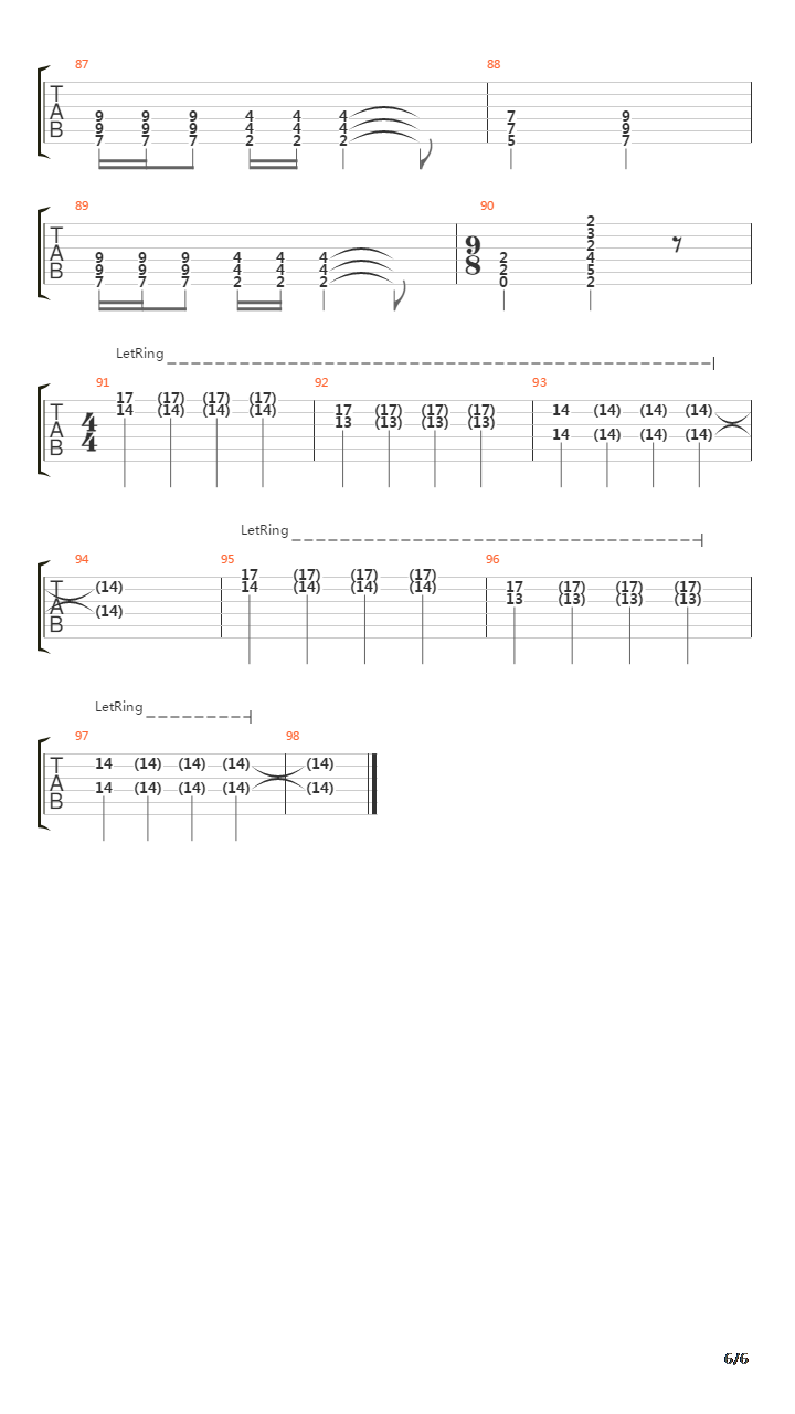 The Cliffs Stare吉他谱