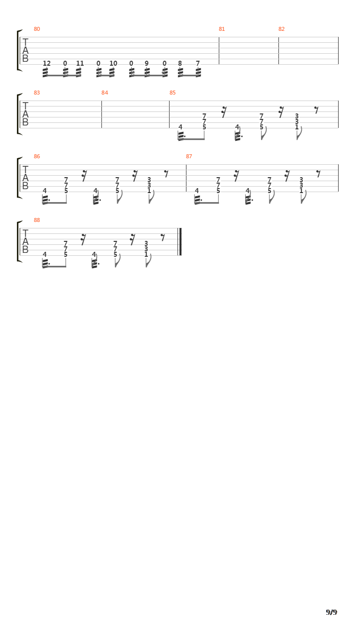Three Headed Guardian吉他谱